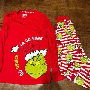 Kids Pajamas Set - Red and Green